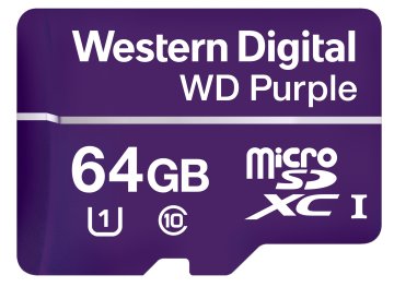 Western Digital Purple 64 GB MicroSDXC Classe 10