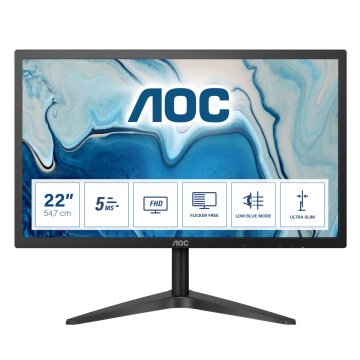 AOC B1 22B1H Monitor PC 54,6 cm (21.5") 1920 x 1080 Pixel Full HD LED Nero