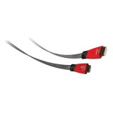 Gioteck XC-3 cavo HDMI 1,8 m HDMI tipo A (Standard) Nero, Rosso