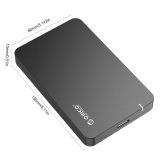 ORICO HDD ENCLOSURE 2.5IN SATA BLACK Box esterno HDD/SSD Nero 2.5"