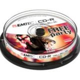 Emtec 52x, 10 pack CD-R 700 MB 10 pz
